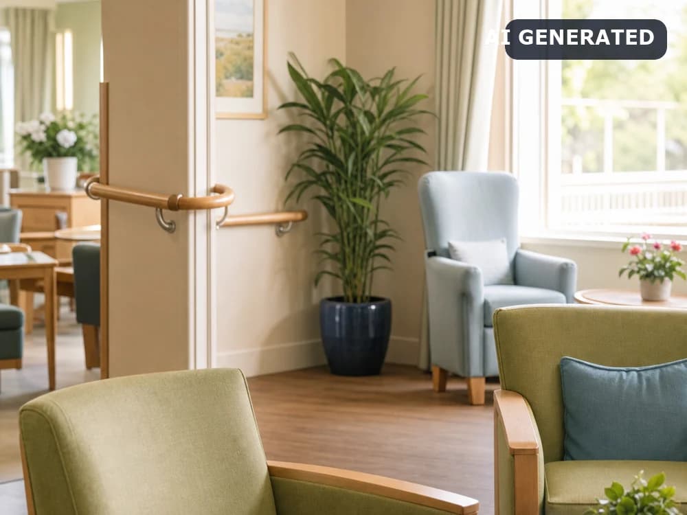AI generated demo image for Elderly care assistant.