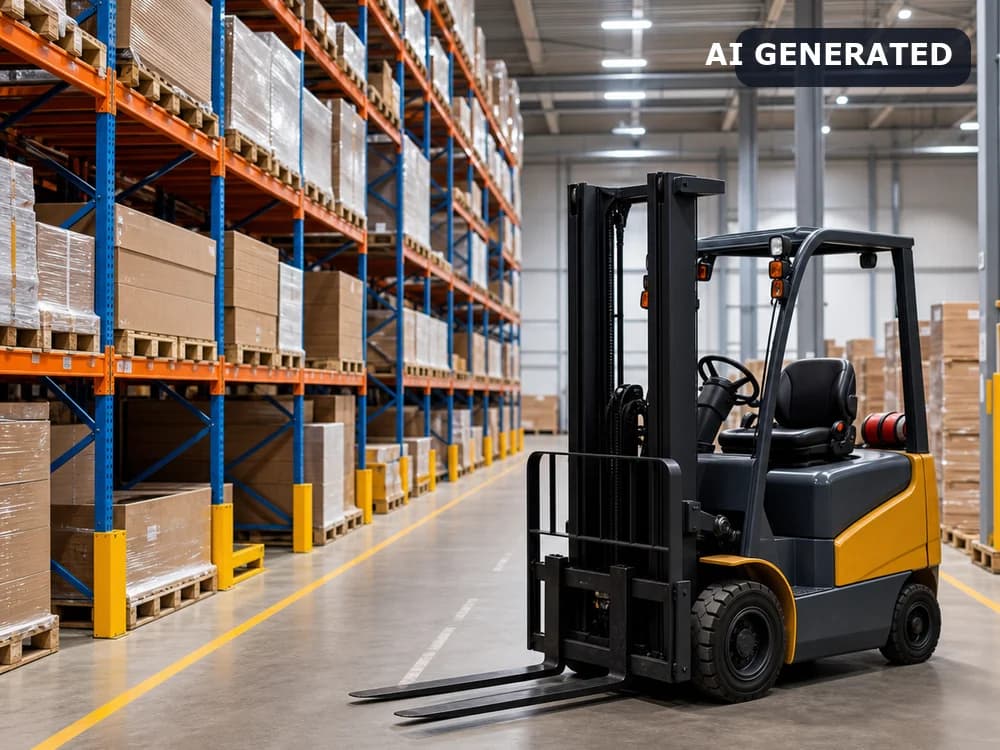 AI generated demo image for Forklift operator.